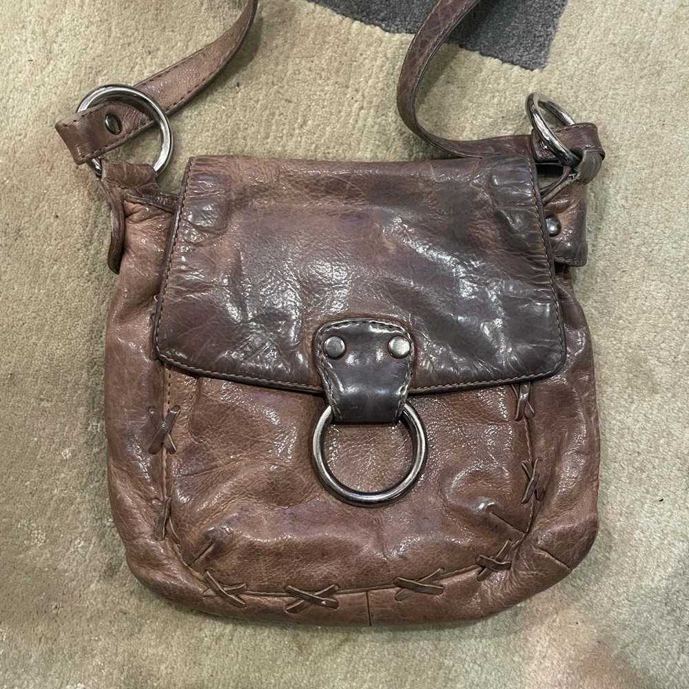 Brown Leather Crossbody Bag